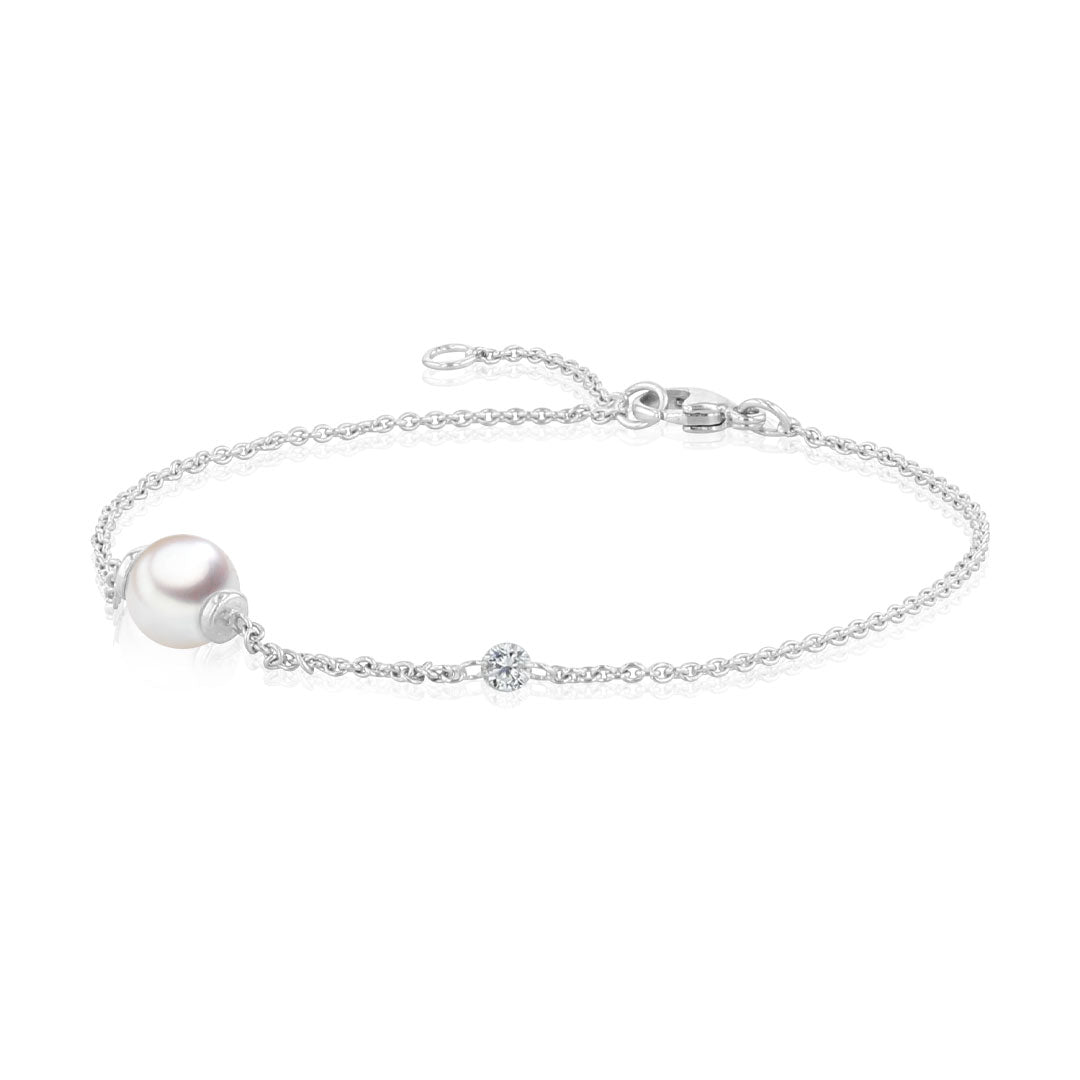 Armband mit Akoya Perle und Brillant - Calissi